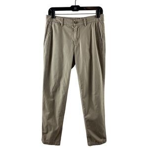 Bonobos Slim Fit Khaki Chino Flat Front Pants Size 30x30 (ACT 31x28.75) Workwear